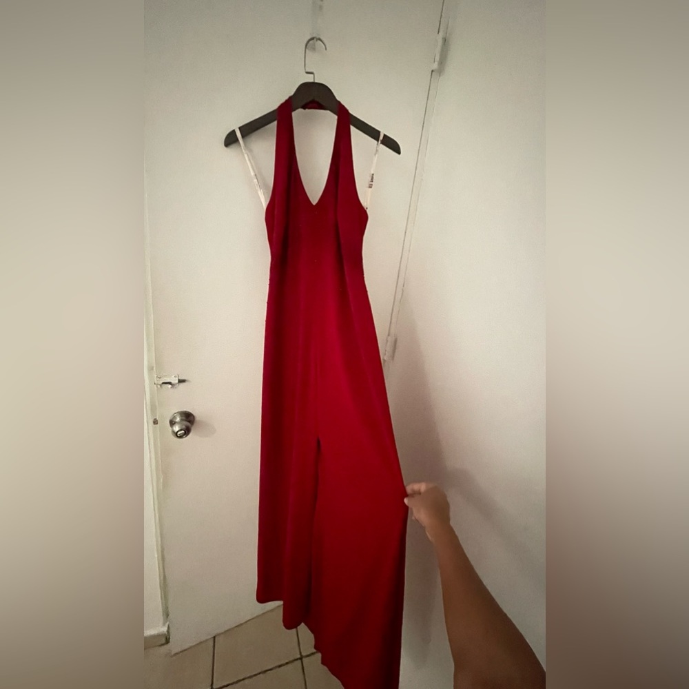 Chic Backless Red Dress